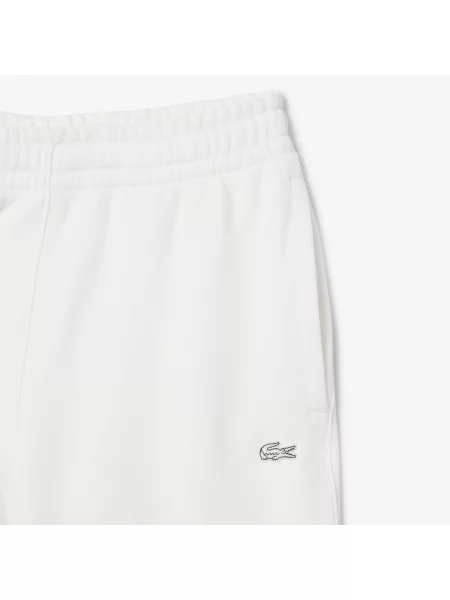 Lacoste Spodnie Dresowe Z Polaru biały