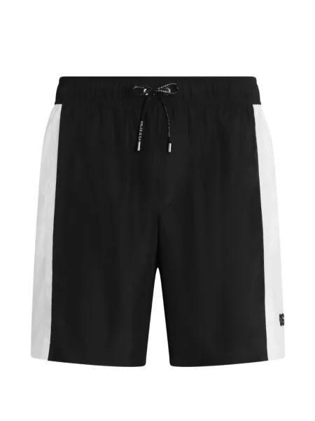 Slip de baie Dolce & Gabbana din canvas negru