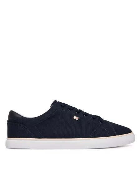 Tenisice Tommy Hilfiger Th Low Profile Vulc Canvas Tamnoplava