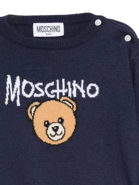 Sweter dziecięcy Moschino niebieski