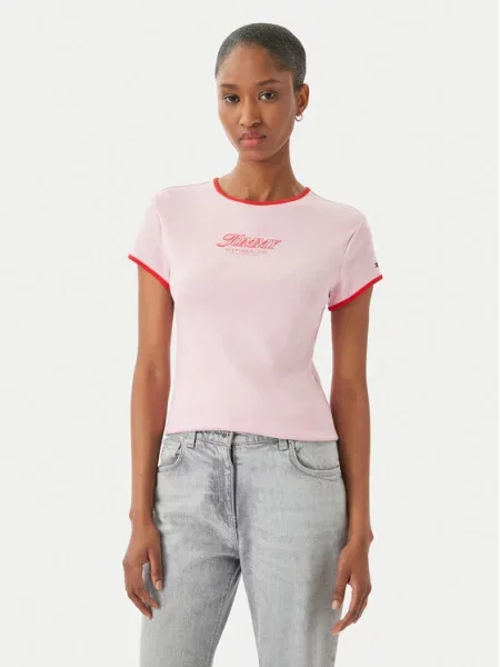 TOMMY HILFIGER Majica roza rdeča