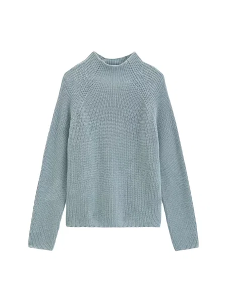 Sweter Marc O'polo z kołnierzem niebieski