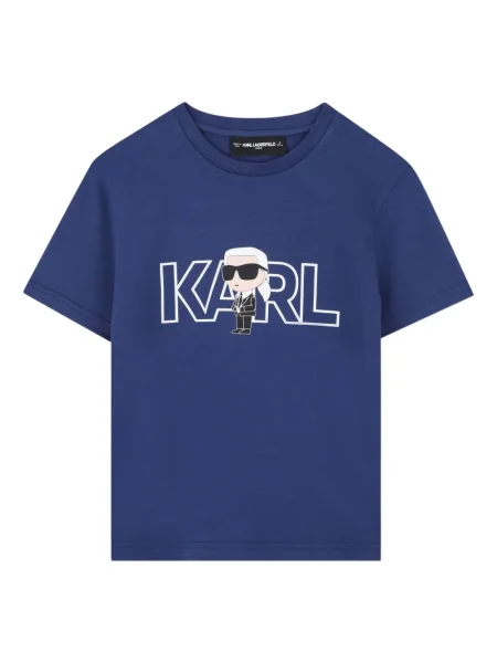Koszulka dziecięca Karl Lagerfeld niebieska
