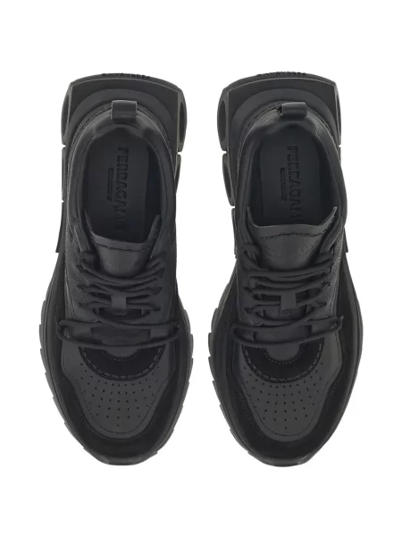 Sneakerși Ferragamo din piele negru