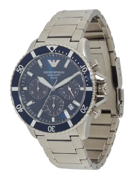 Emporio Armani ceas WORLD EXPLORER barbati argintiu albastru