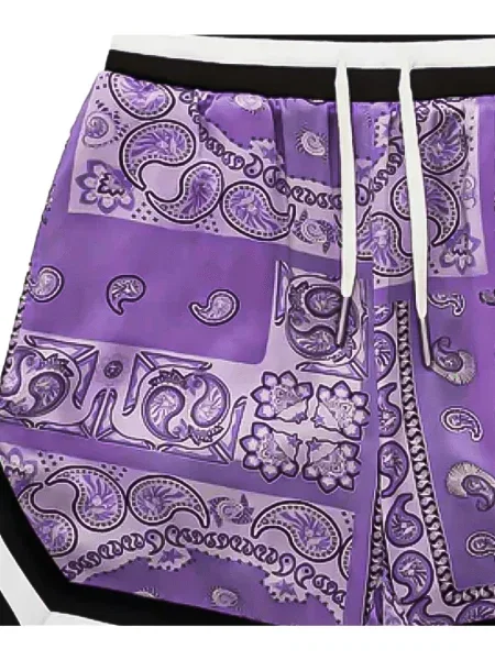 Paisley mintás rövidnadrág A Bathing Ape® nyomtatás fekete