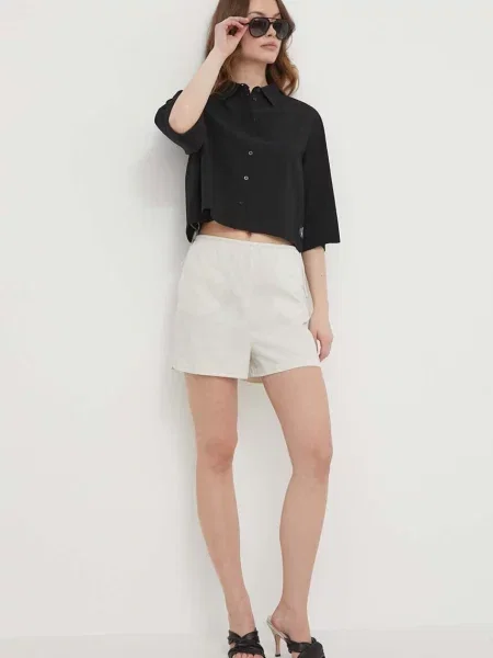 Kratke hlače Calvin Klein Jeans siva