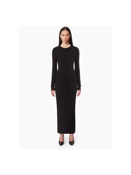 Sukienka maxi Nina Ricci biznesowa czarna