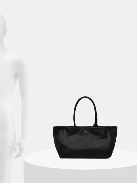 Tommy Hilfiger шопинг чанта дамска от кожа черно