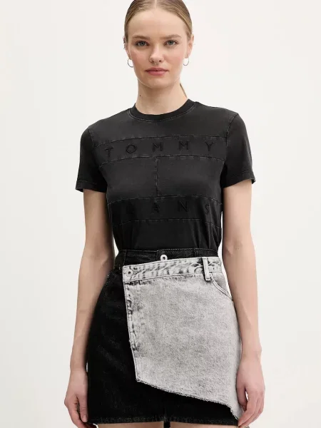 Tricou Tommy Jeans negru