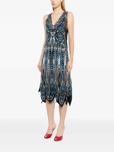 Rochie Roberto Cavalli cu imagine albastru