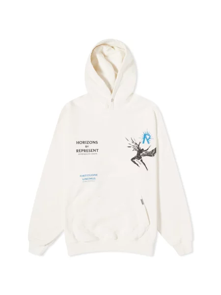 Bluza z kapturem Represent biała