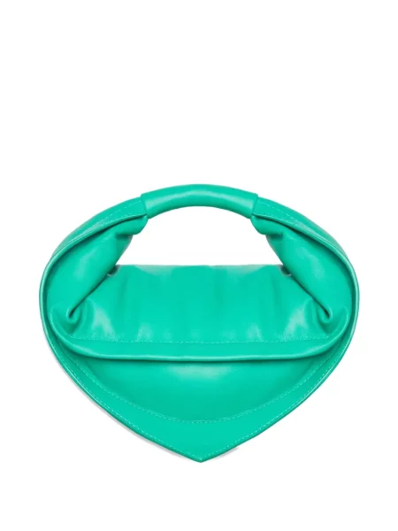 Geantă de mână Federico Cina din piele verde