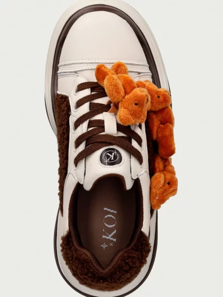 Кроссовки Koi Footwear тедди коричневые