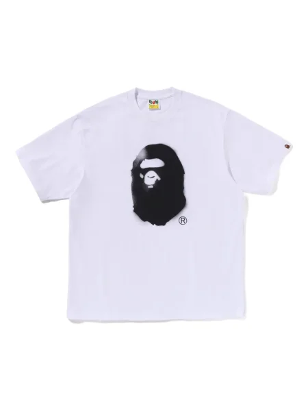 Tricou A Bathing Ape® cu imagine alb
