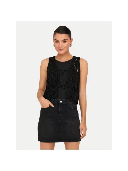 ONLY Τοπ Lizzy Regular Fit μαύρο