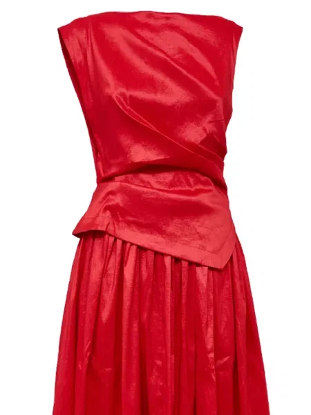 Rochie Acler drapată roșu