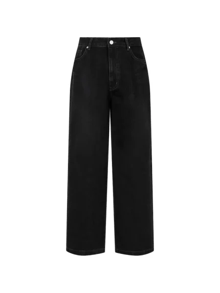 Jeansy straight leg Tomboy czarne