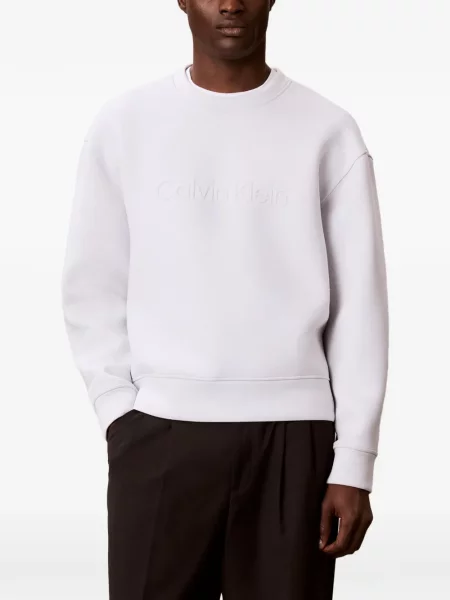 Hanorac Calvin Klein cu autograf alb