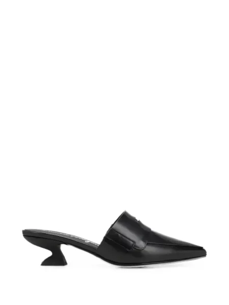 Papuci tip mules Ferragamo negru
