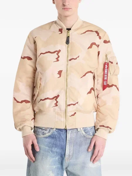 Geacă bomber Alpha Industries cu imagine cu model camuflaj