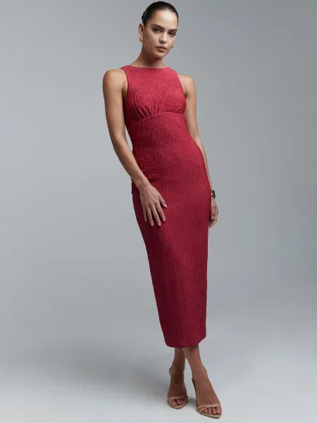 BWLDR Rochie cranberry roșu