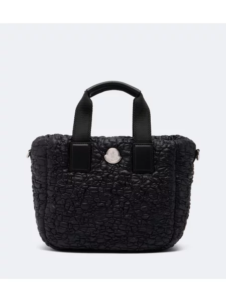 Matlasat geantă shopper Moncler negru