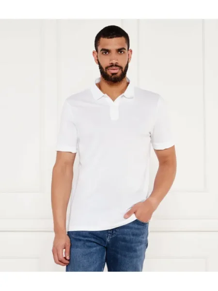 BOSS BLACK Polo Pallas | Regular Fit alb