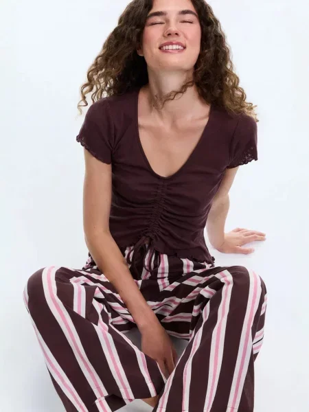 Penti Pyžamo Pyjama-Sets burgundská červeň