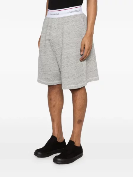 Pantaloni scurți Dsquared2 cu autograf gri