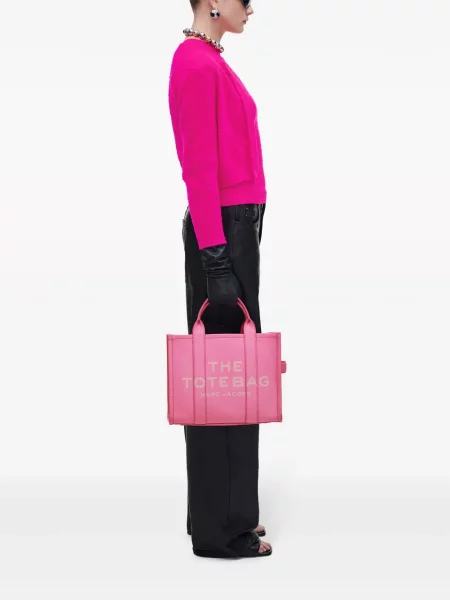 Geantă shopper Marc Jacobs din piele roz
