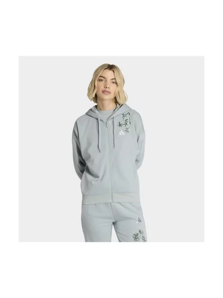 Mikina Adidas sivá