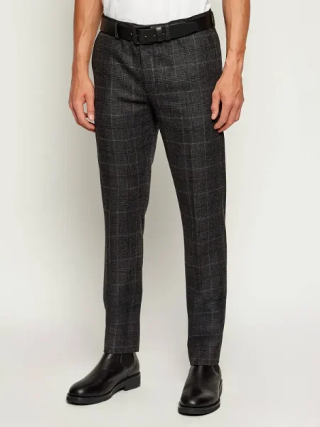 Tommy Hilfiger Pantaloni chino DENTON | cu adaos de lână gri