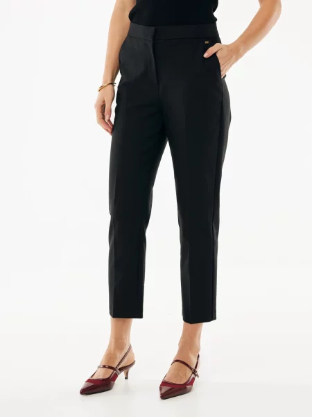 MEXX Pantaloni cu dungă Cosmea' negru