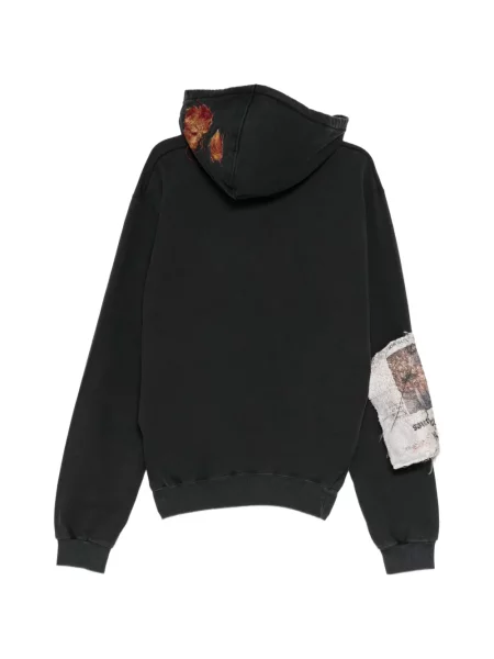 Hanorac cu glugă Doublet cu broderie negru