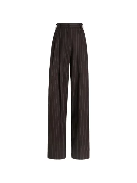 Pantaloni Dolce & Gabbana de lână maro