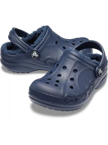 Chodaki Dla Dzieci Crocs Baya Lined Clog niebieskie