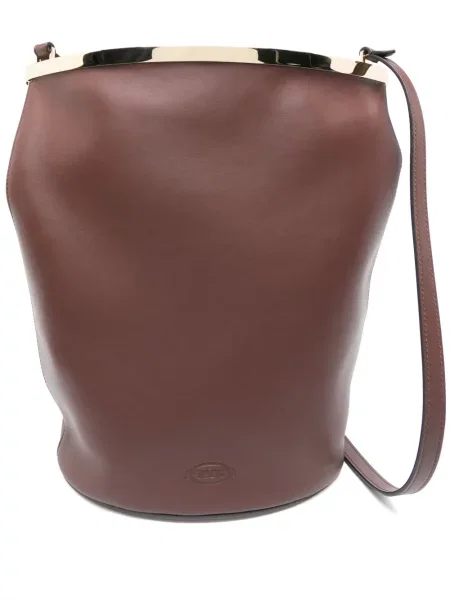 Geanta de piele Tod's din piele maro