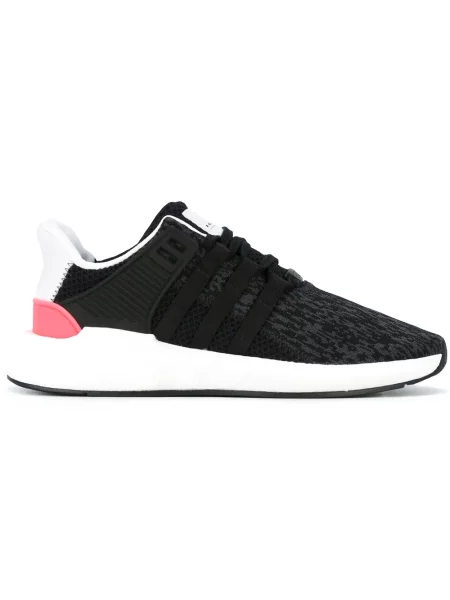 Sneakerși Adidas Primeknit cu șireturi din dantelă negru