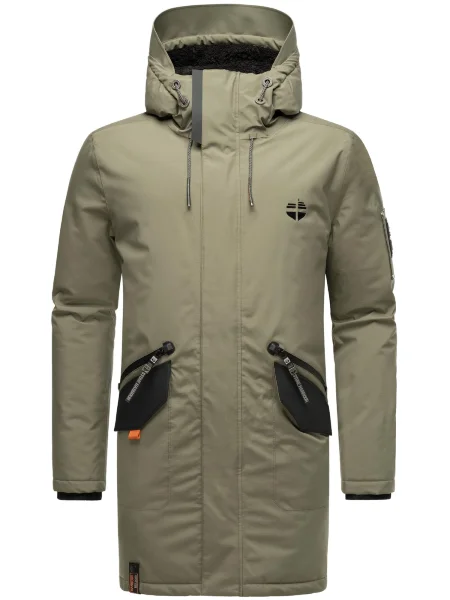 Geacă parka Stone Harbour cu strasuri negru