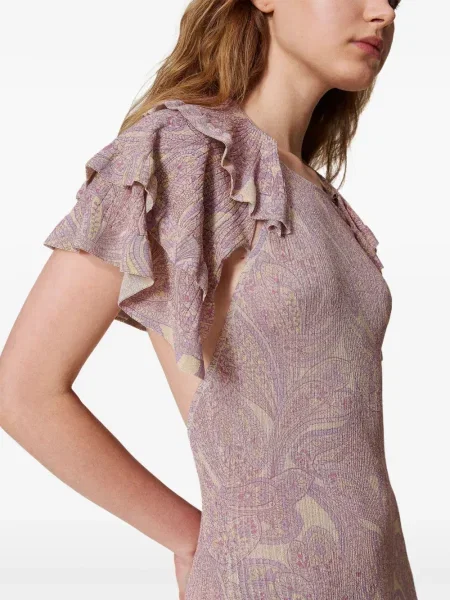 Плетена костюм рокля Twinset розово