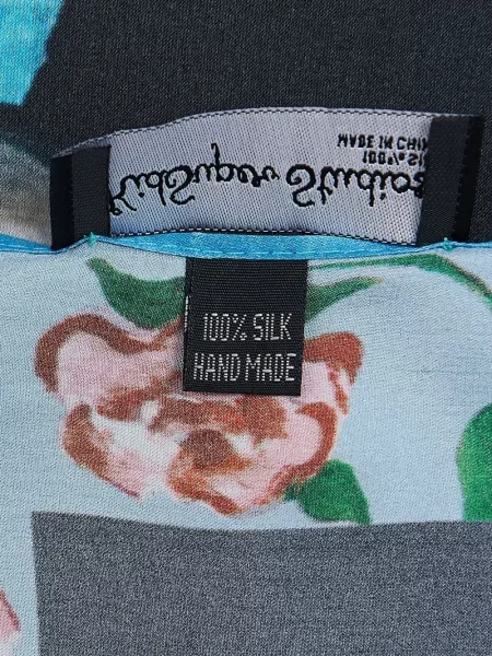 Fular Kidsuper de mătase negru
