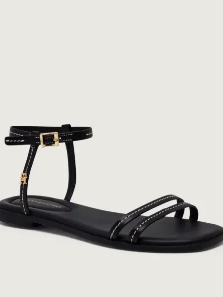 Tommy Hilfiger De piele sandale negru