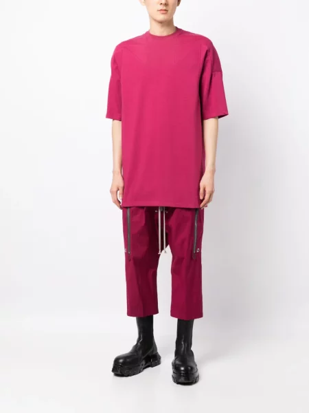 Trumpas marškinėliai Rick Owens violetinė