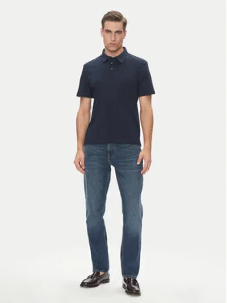 Calvin Klein Polokošile Supima Tmavomodrá