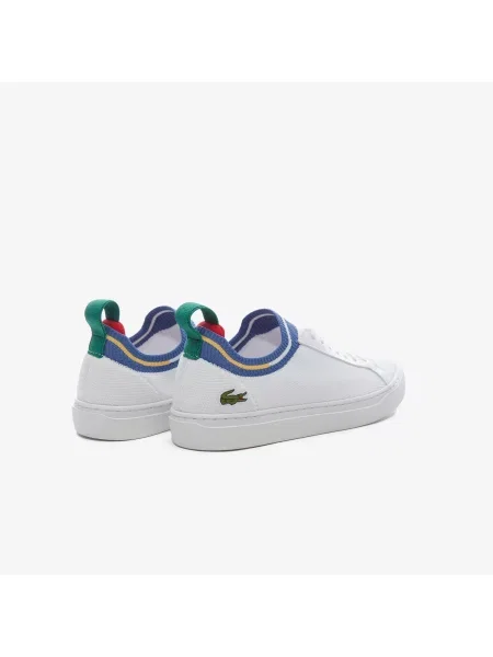 Lacoste Trampki La Piquée Z Kontrastowym Wykończeniem biały