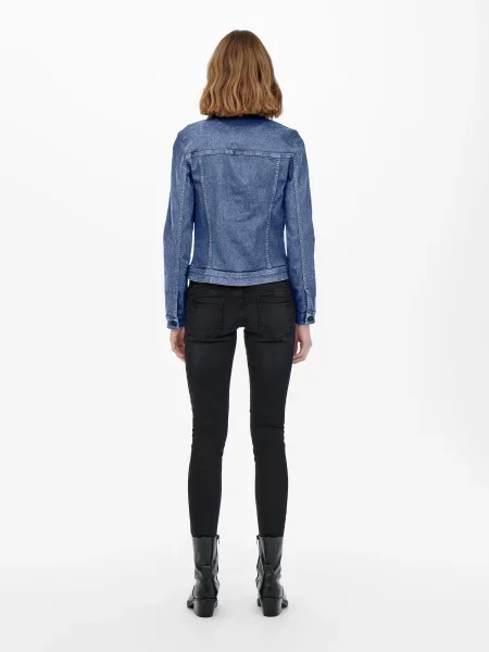 ONLY Geacă de primăvară-toamnă WONDER denim albastru