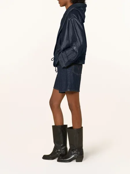 G-Star Kurtka Fluid Cropped W Stylu Jeansowym blau