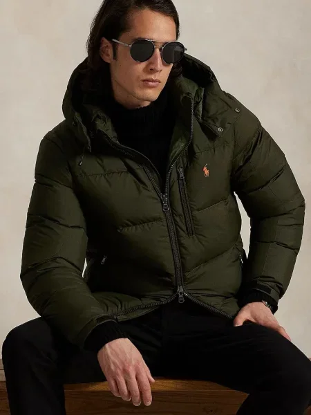 Пухова куртка Polo Ralph Lauren зимова коричневий