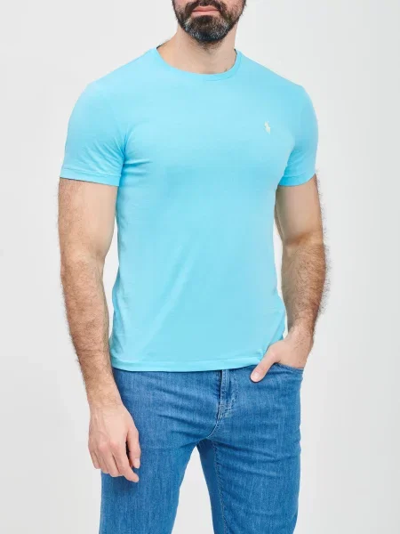 Футболка Polo Ralph Lauren блакитна